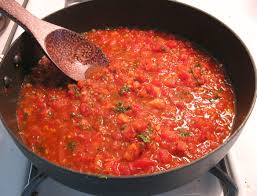 Fresh Tomato Sauce – Cooked version (Spaghetti)