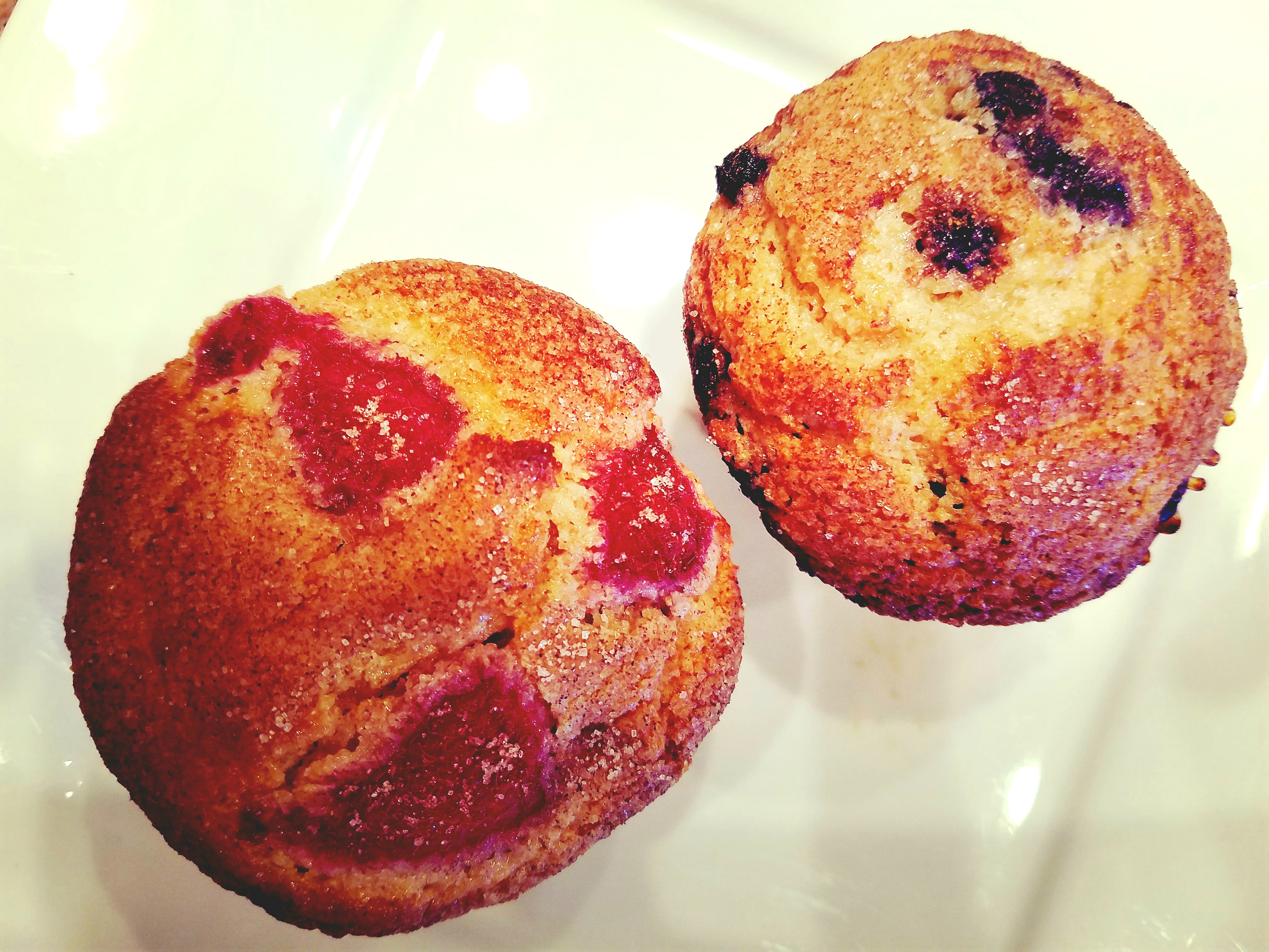 Raspberry & Blueberry Muffins