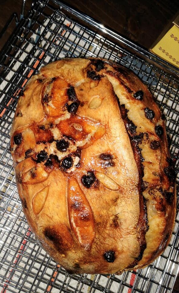 Bailey’s Irish Cream Chocolate Chip Sourdough Bread